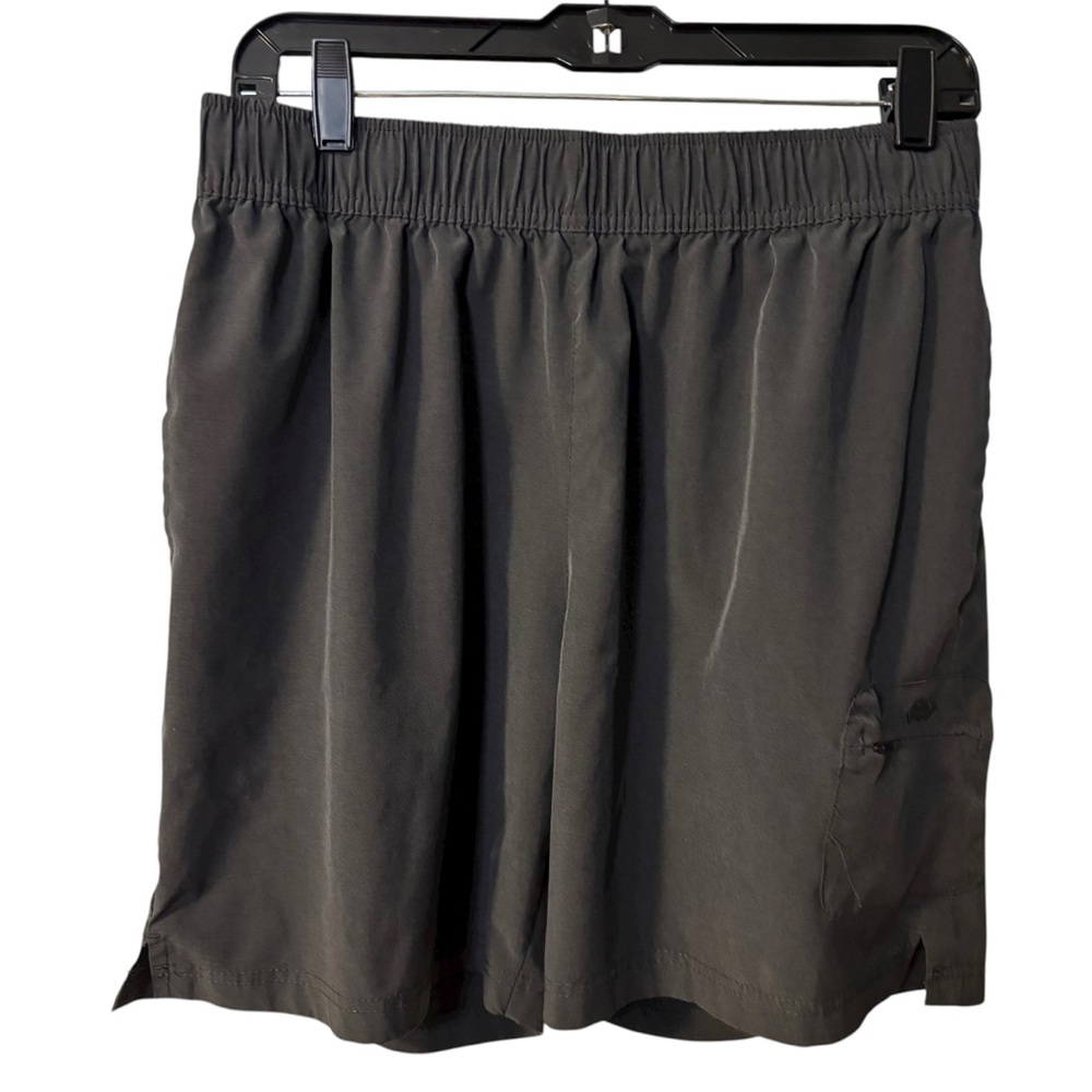 Legend Men’s 7” Inseam Athletic Shorts Charcoal Gray Zip Pocket Pants